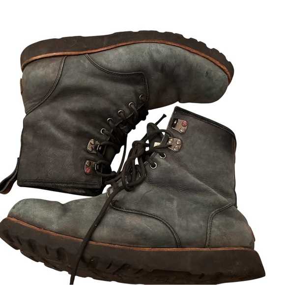 UGG Hannen TL Waterproof Leather Sheepskin Boots Grey Men’s Size 11 Lace Up Snow main image 6